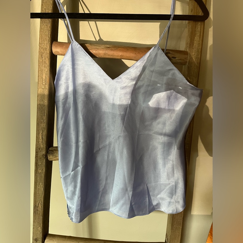 Satin purple top